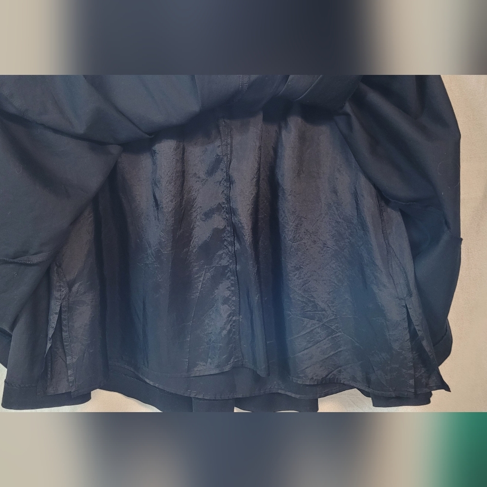 Women’s Black A-Line Skirt with Belt - Picture 4 of 8